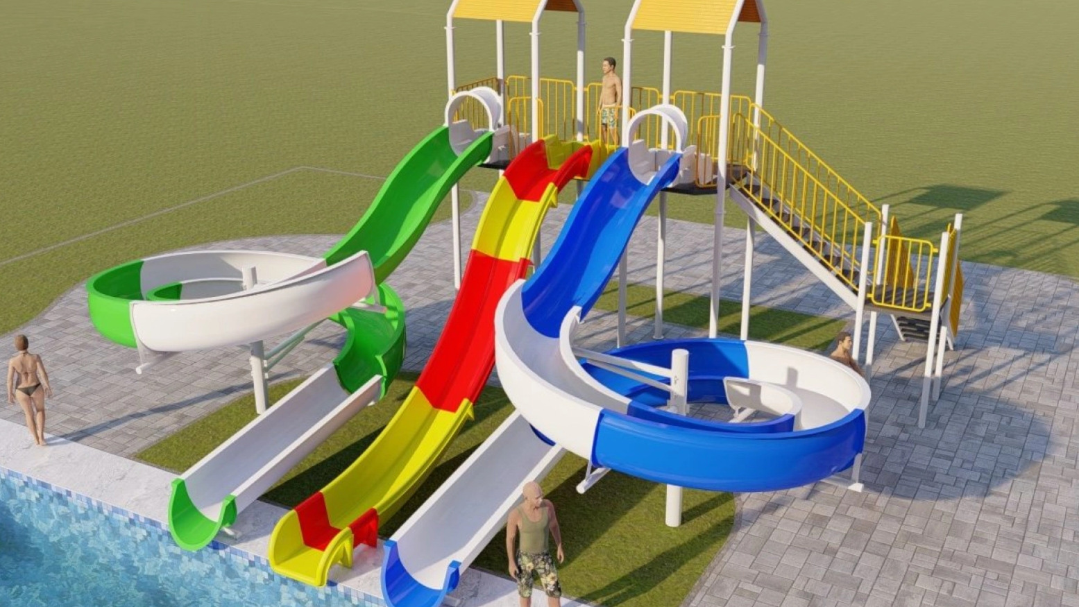 TC 0899 – Toboágua Duplo 42m / Kamikaze 11m