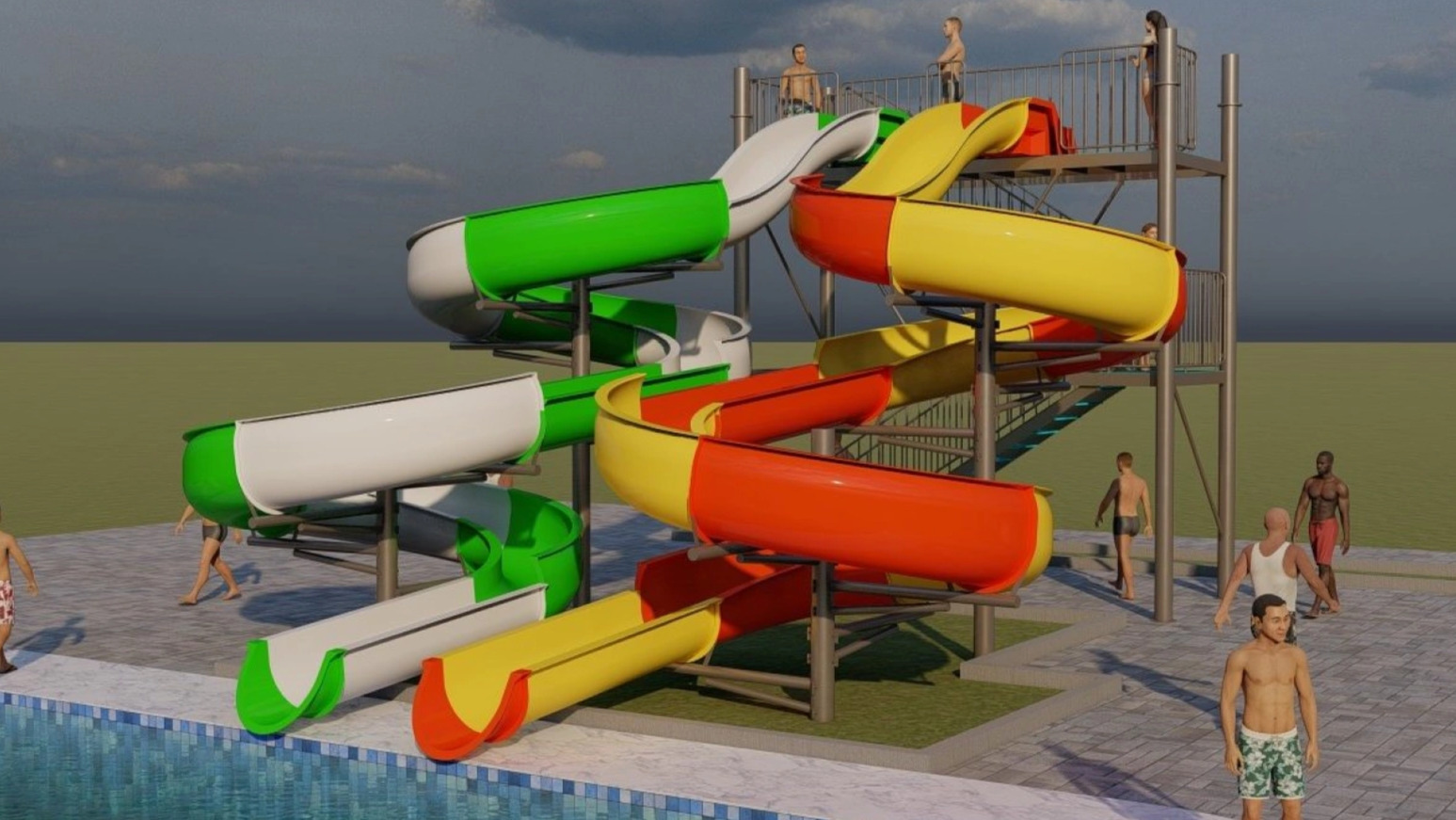 TC 0905 – Toboágua Duplo 64m linear