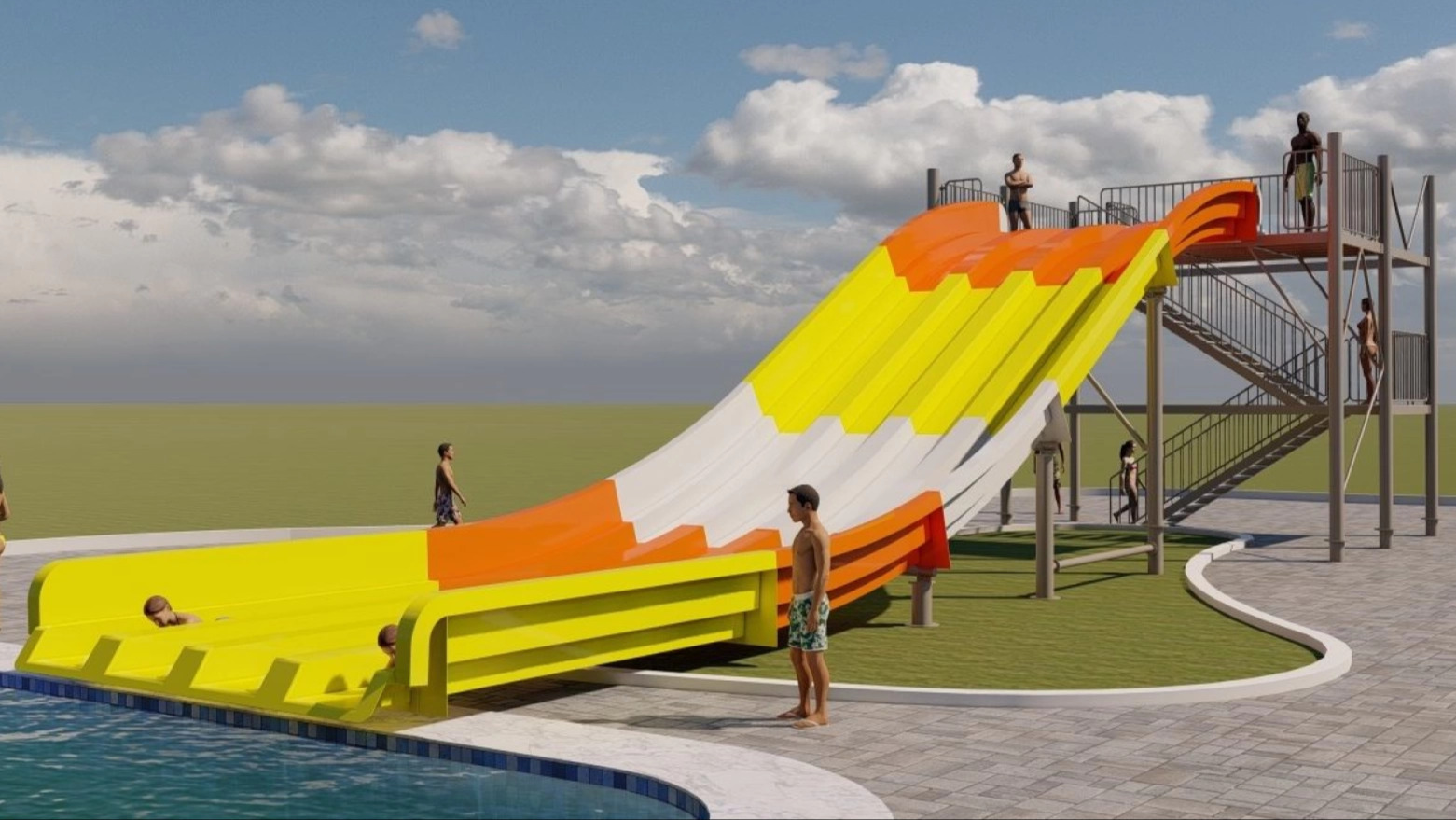 Rampa Aquática Racer 21M (Escape na piscina)