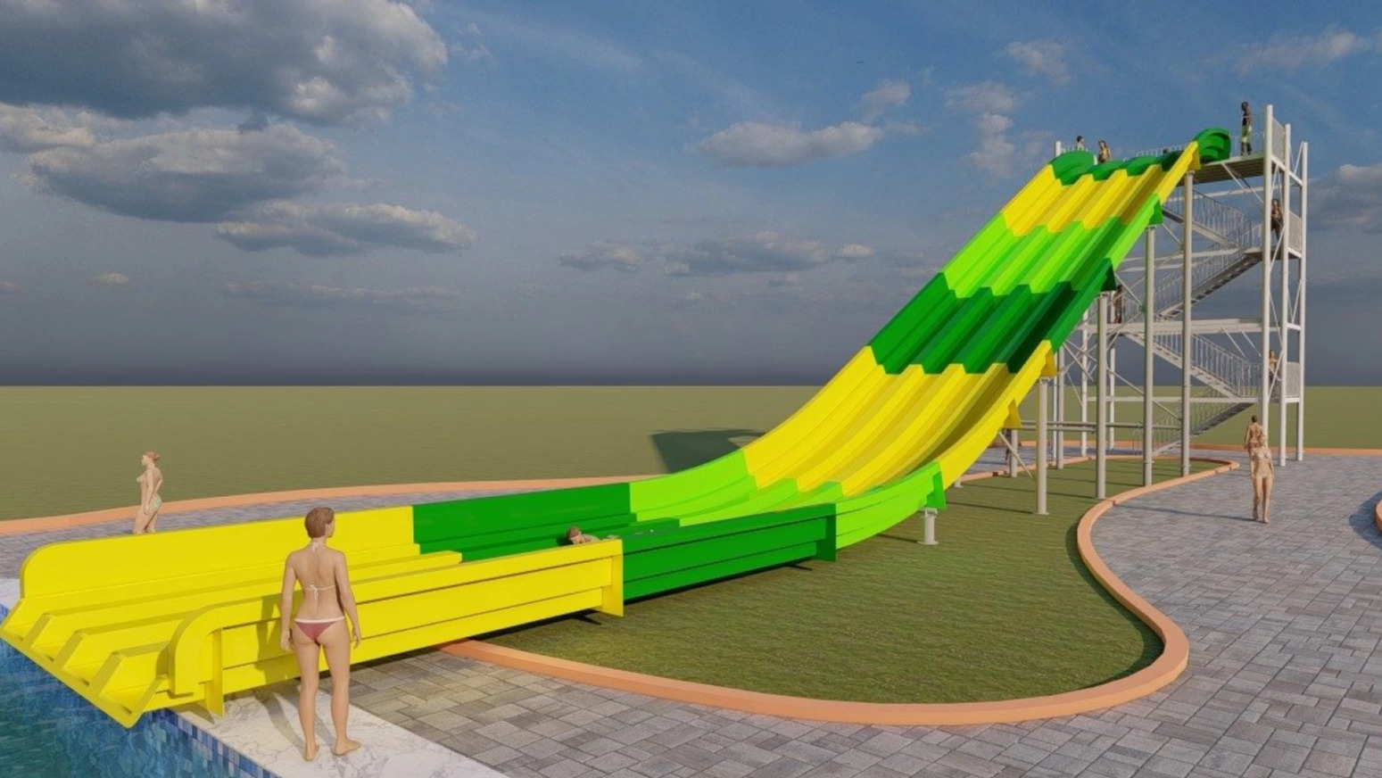 Rampa Aquática Racer 35M (Escape na piscina)