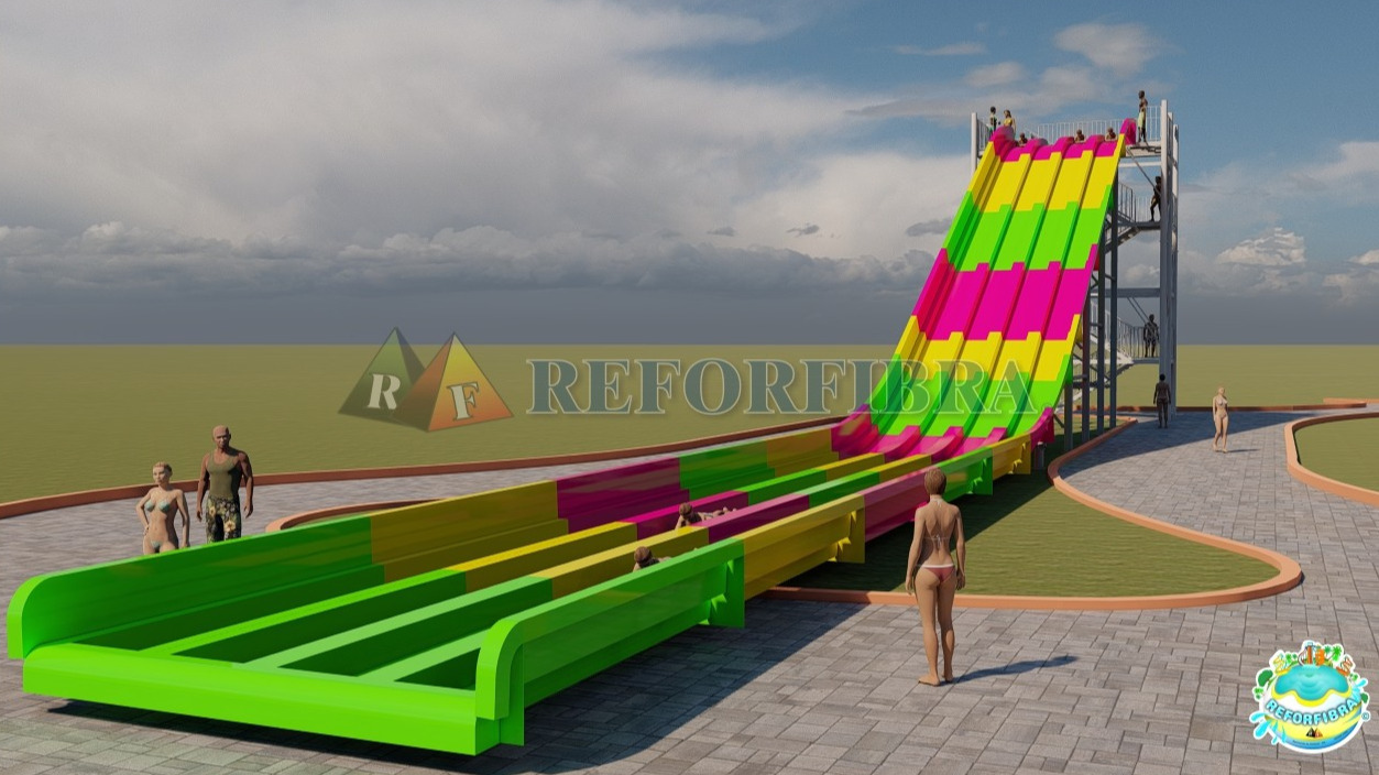 Rampa Aquática Racer 47M (Escape na canaleta)