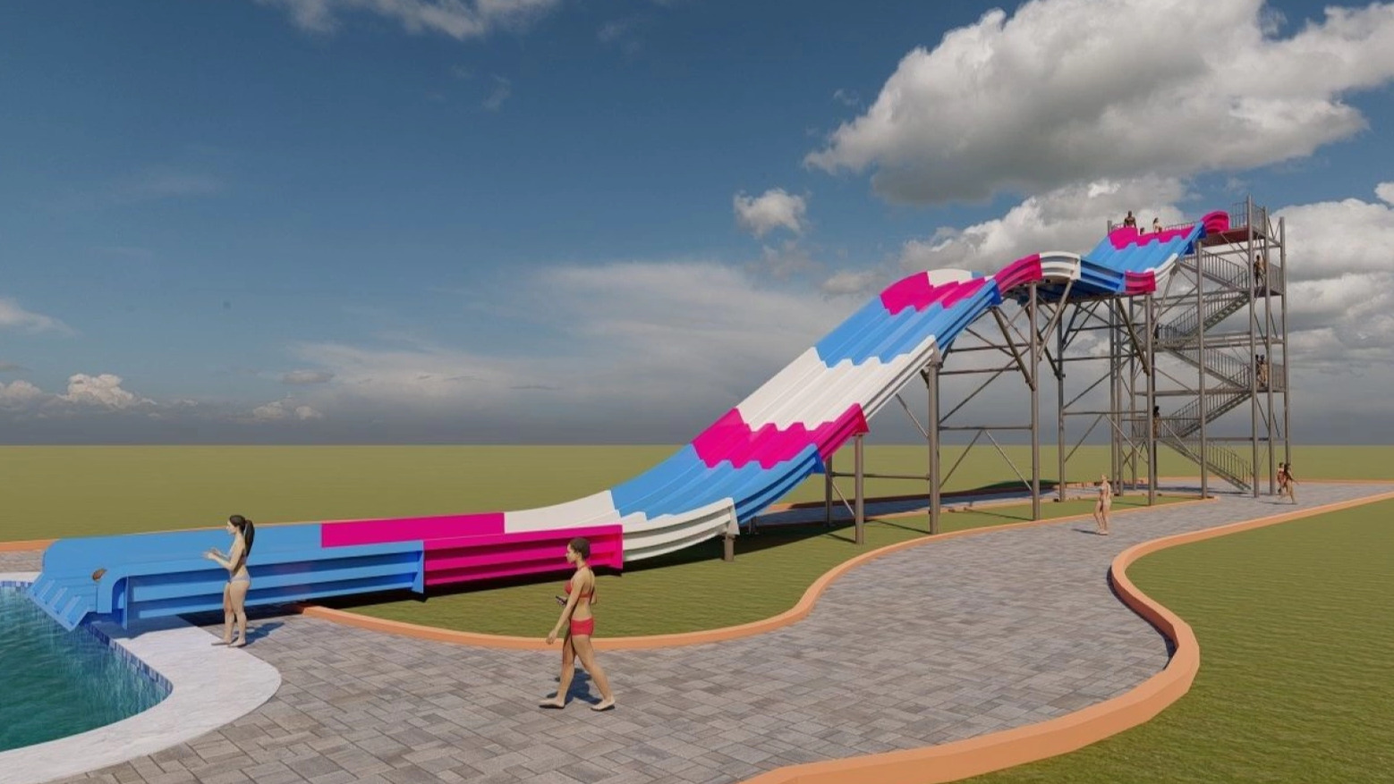 Rampa Aquática Racer 67M (Escape na piscina)
