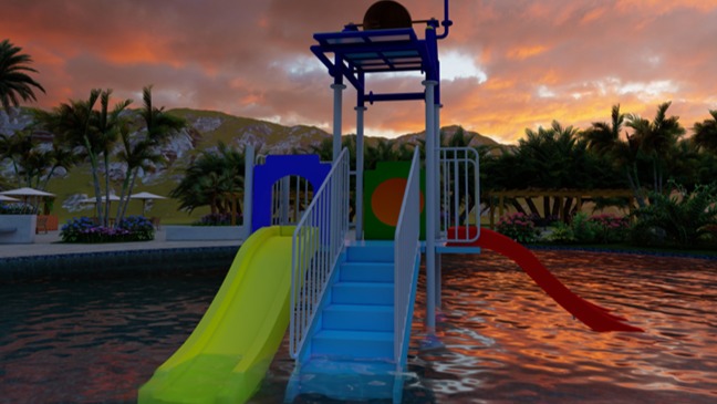 Playground Aquático CP 19 - Com balde